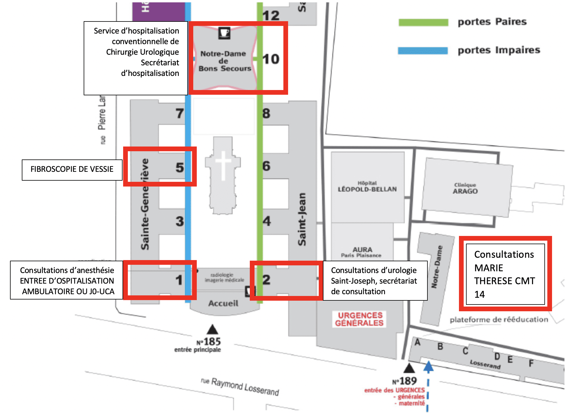 Contacts et plan Chirurgie urologique Hôpital Paris Saint Joseph Contacts et plan Chirurgie urologique Hôpital Paris Saint Joseph